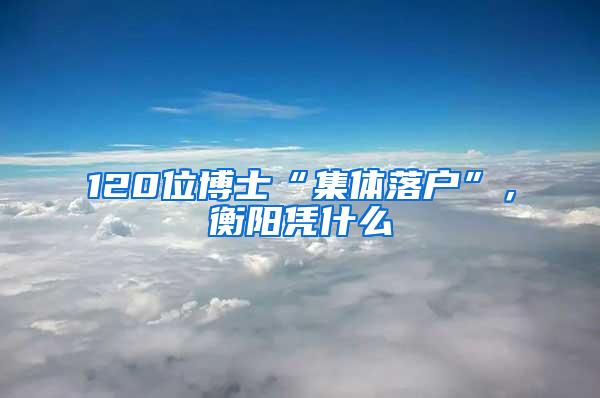 120位博士“集体落户”，衡阳凭什么