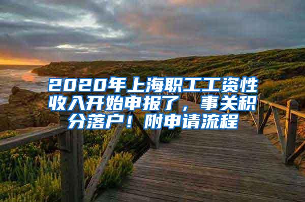 2020年上海职工工资性收入开始申报了，事关积分落户！附申请流程