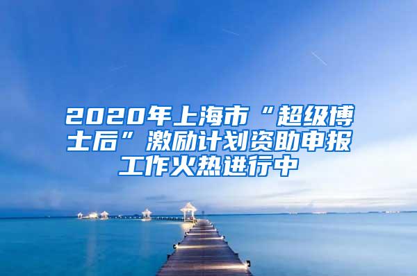 2020年上海市“超级博士后”激励计划资助申报工作火热进行中