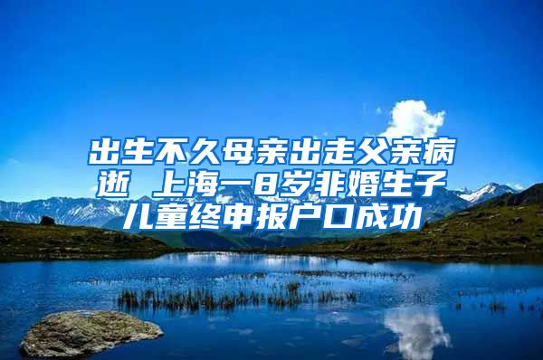 出生不久母亲出走父亲病逝 上海一8岁非婚生子儿童终申报户口成功