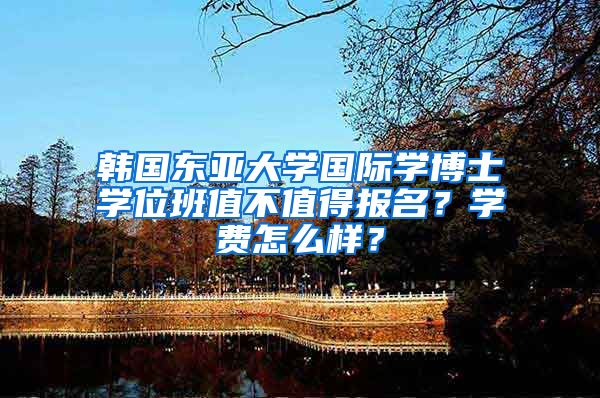 韩国东亚大学国际学博士学位班值不值得报名？学费怎么样？