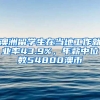 澳洲留学生在当地工作就业率43.9%，年薪中位数54800澳币