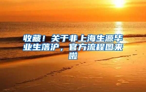 收藏！关于非上海生源毕业生落沪，官方流程图来啦