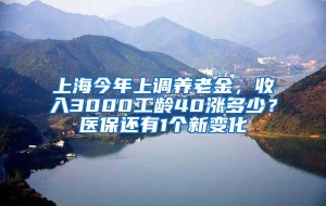 上海今年上调养老金，收入3000工龄40涨多少？医保还有1个新变化