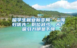 留学生就业新变局：“海归优先”职位减少，大厂吸引力明显下降